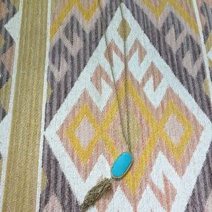 Kendra Scott long turquoise necklace